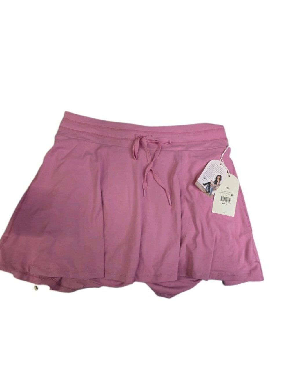 Blogilates High Waisted Athletic Skort Pink Built In Shorts 1X NWT. WL334